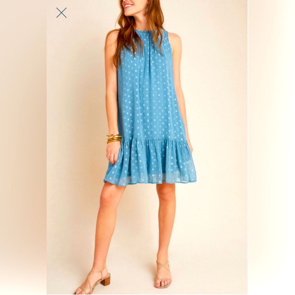 Anthropologie- The Natalie Flounced Shift Dress